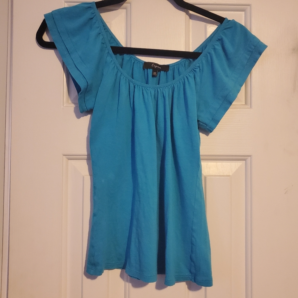 Express Teal short sleeve top